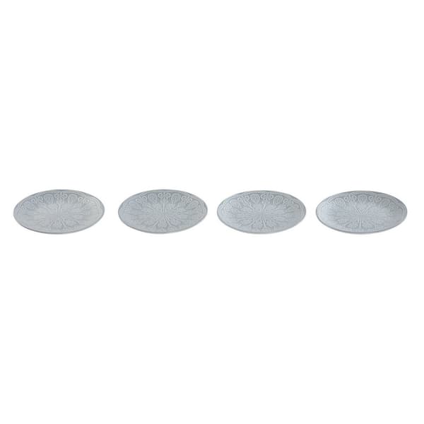 Lautassetti Home ESPRIT Sininen Kivitavara Mandala Arabi 19,5 x 19,5 x 2 cm