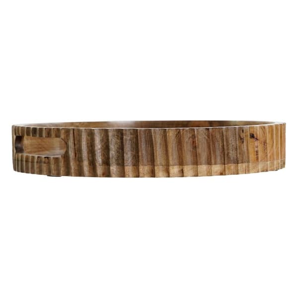 Snacksbrett DKD Home Decor Mørkebrunt Treverk av mangotre 30 x 30 x 5 cm