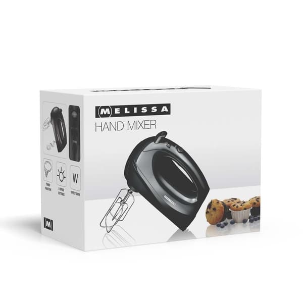 MELISSA Håndmikser med turbo 300 Watt Svart