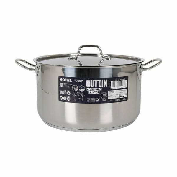 Kasserolle med Lokk Quttin Hotel Stål ø 30 x 17 cm (2 enheter)