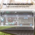 Miniatyrbild 5 av 9: Förvaringslåda, 99x33x25.5 cm, Silver