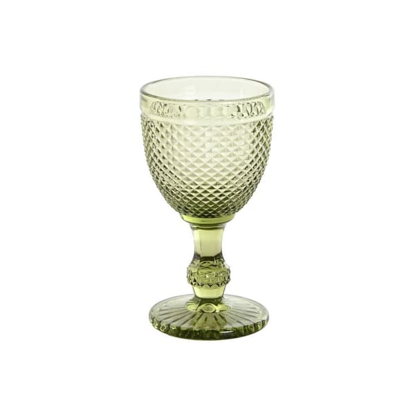 Sæt med glas DKD Home Decor Grøn Krystal 325 ml