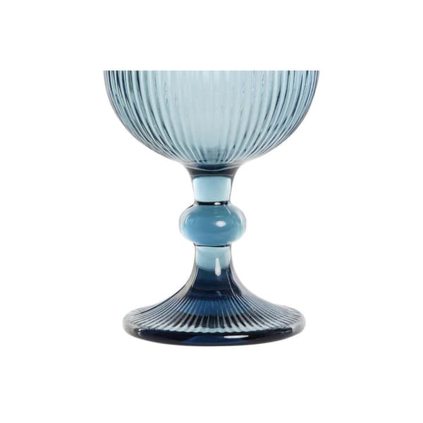 Glasset DKD Home Decor Blå Glas 325 ml