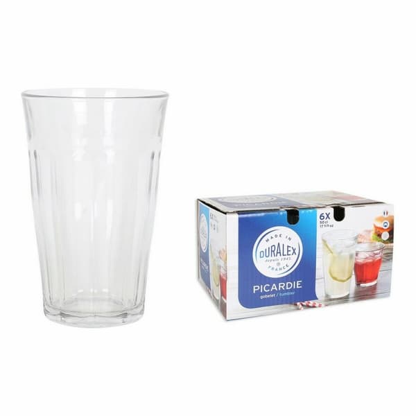 Glasset Duralex Picardie Transparent 500 ml 6 Delar (4 antal)