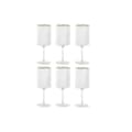 Miniatyrbilde 1 av 3: Sett med glass Home ESPRIT Gjennomsiktig Gyllen Krystall 400 ml (6 enheter)