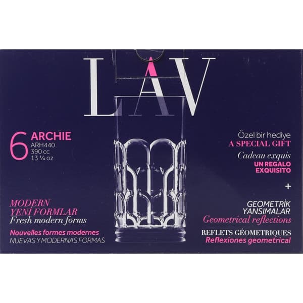 Glasset LAV Archie 0,39 L 6 Delar (4 antal)