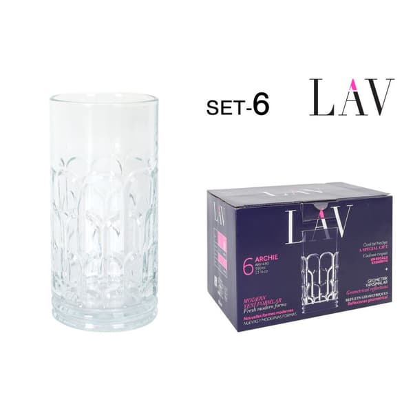Glasset LAV Archie 0,39 L 6 Delar (4 antal)