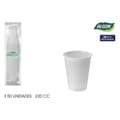 Miniatyrbilde 3 av 3: Sett med glass Algon Hvit 220 ml 50 Deler (18 enheter)