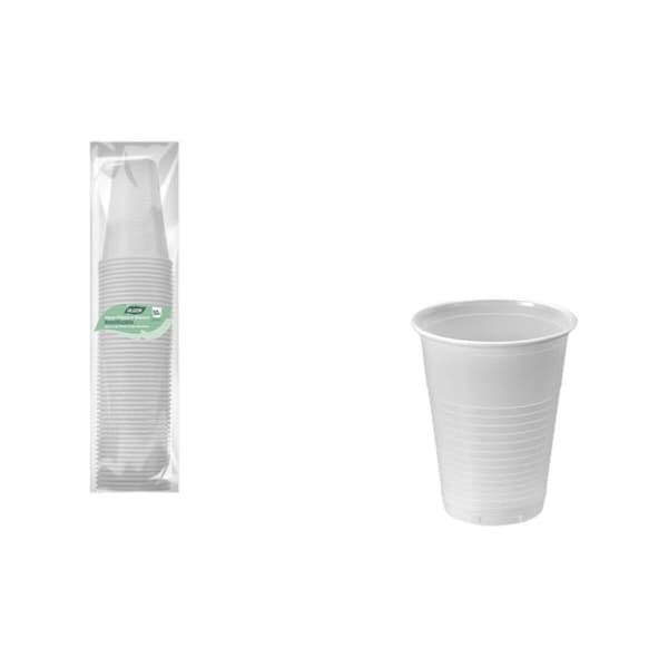 Sett med glass Algon Hvit 220 ml 50 Deler (18 enheter)