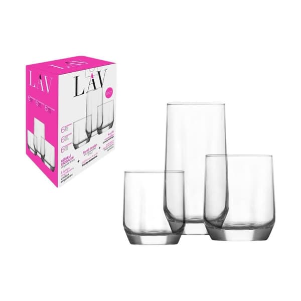 Glasset LAV Diamond 310 ml 385 ml 215 ml 18 Delar (2 antal)