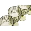 Miniatyrbillede 3 af 5: Sæt med glas Home ESPRIT Grøn Krystal 380 ml (6 enheder)
