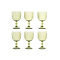 Miniatyrbillede 1 af 5: Sæt med glas Home ESPRIT Grøn Krystal 380 ml (6 enheder)