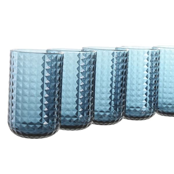 Glasset Home ESPRIT Blå Glas 420 ml (6 antal)