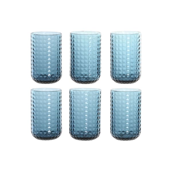 Glasset Home ESPRIT Blå Glas 420 ml (6 antal)
