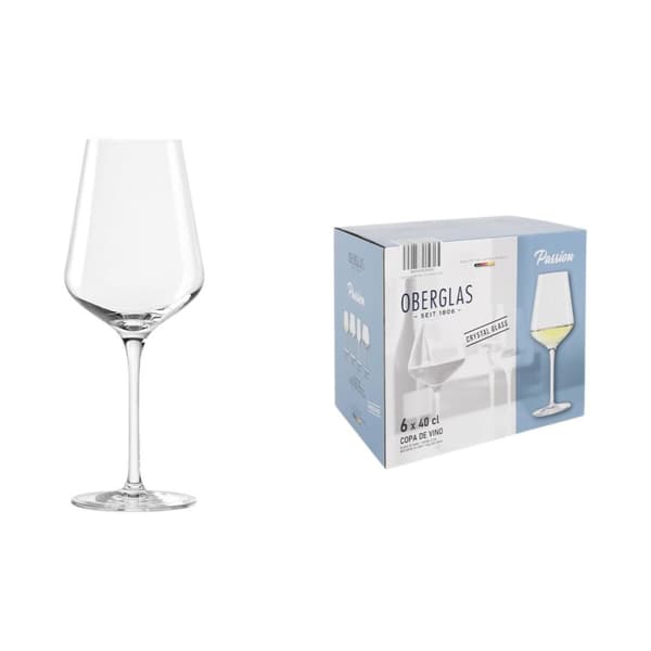 Sæt med vinglas Inde Passion 400 ml 6 Dele