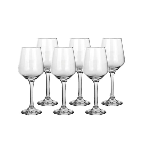 Viinilasisetti Home ESPRIT Läpinäkyvä Kristalli 265 ml (6 osaa)
