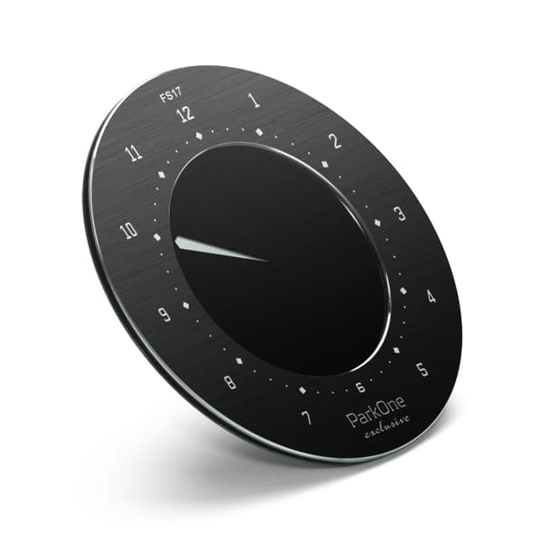 ParkOne Exclusive - Svart elektronisk parkeringsskiva