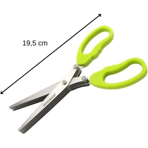 Örtsax, sax, sax, kökssax, Rostfritt stål, Plast, Grön, 19,5 cm[400]