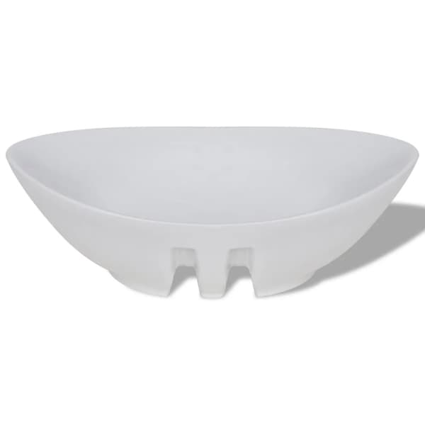 vidaXL Luksus Keramisk Vask med Overløp 59 x 38,5 cm