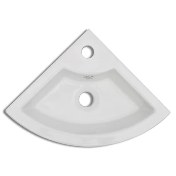 vidaXL Pesuallas ylivuodolla 45x32x12,5 cm valkoinen