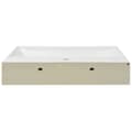 Miniatyrbilde 4 av 6: vidaXL Servant med kranhull keramisk hvit 76x42,5x14,5 cm