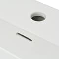 Miniatyrbilde 5 av 6: vidaXL Servant med kranhull keramisk hvit 76x42,5x14,5 cm