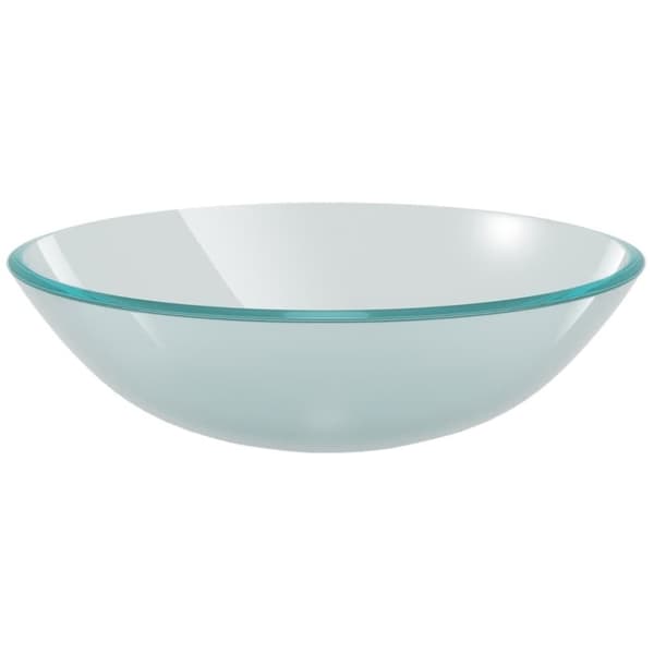 vidaXL håndvask i hærdet glas 42 cm matteret