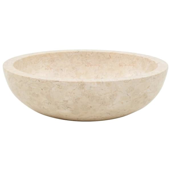 vidaXL Vask 40x12 cm marmor krem