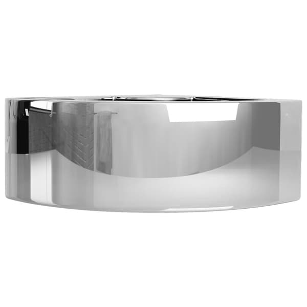 vidaXL Tvättställ med bräddavlopp 45x32x12,5 cm keramik silver