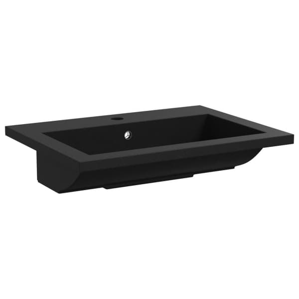 vidaXL håndvask 600x450x120 mm granit sort