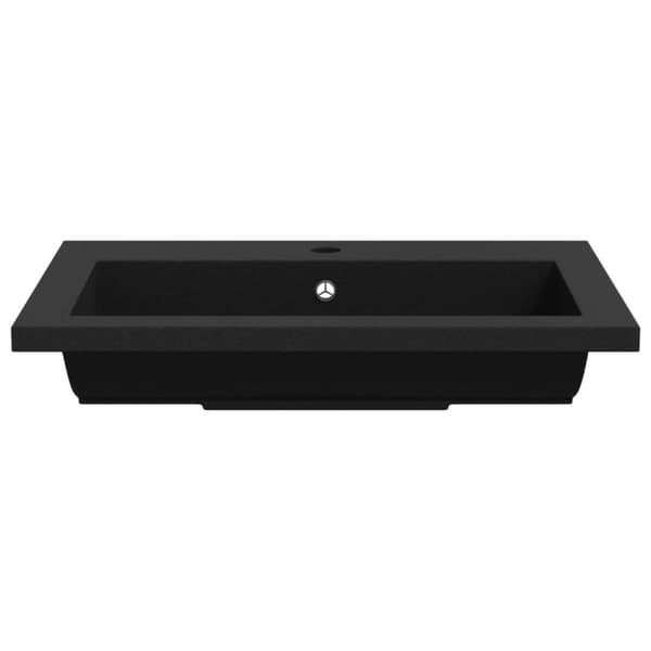 vidaXL håndvask 600x450x120 mm granit sort