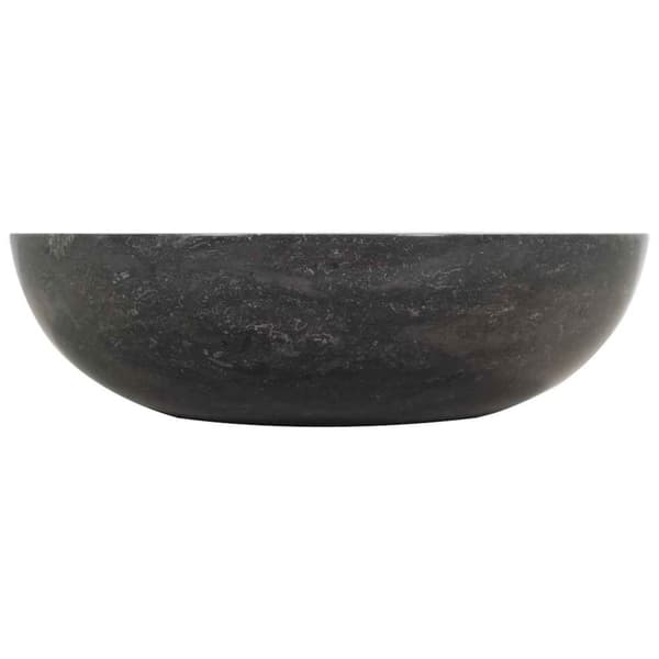 vidaXL håndvask 40 x 12 cm marmor sort