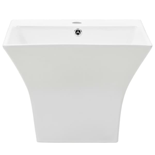 vidaXL Tvättställ väggmonterat keramik 500x450x410 mm vit