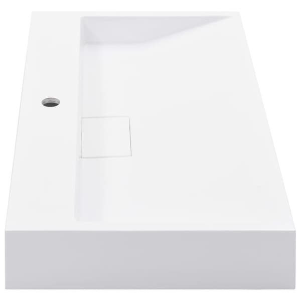 vidaXL Vask 80x46x11 cm mineralstøpt/marmorstøpt hvit