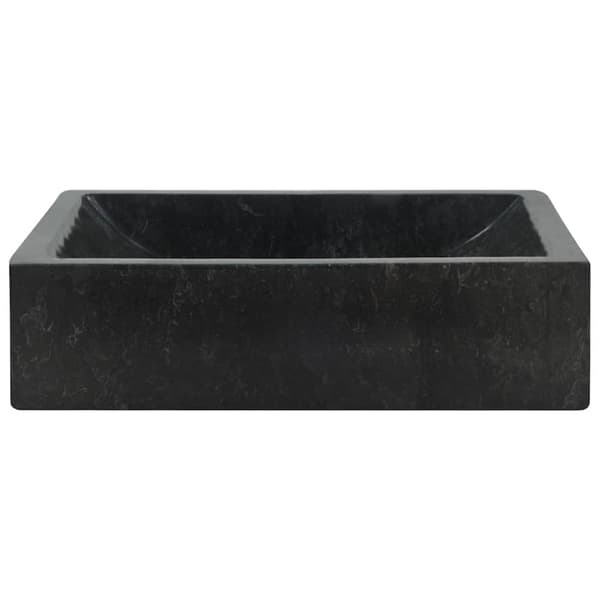vidaXL håndvask 45x30x12 cm marmor sort højglans
