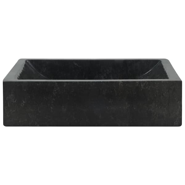 vidaXL håndvask 45x30x12 cm marmor sort højglans