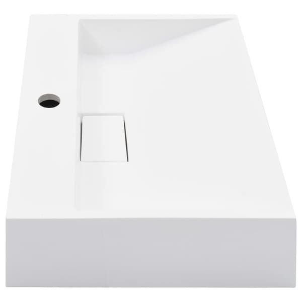 vidaXL håndvask 50 x 38 x 13 cm mineralstøbt/marmorstøbt hvid
