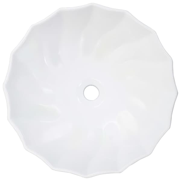 vidaXL håndvask 46 x 17 cm keramik hvid