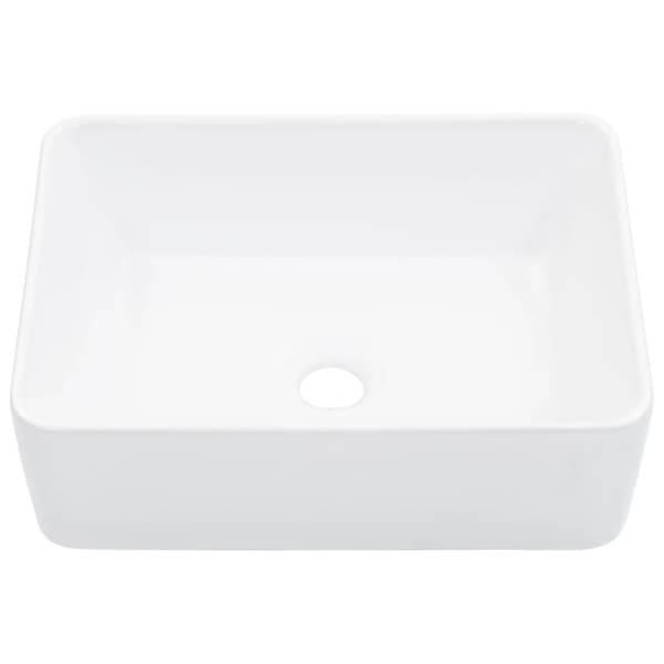 vidaXL håndvask 40 x 30 x 13 cm keramik hvid