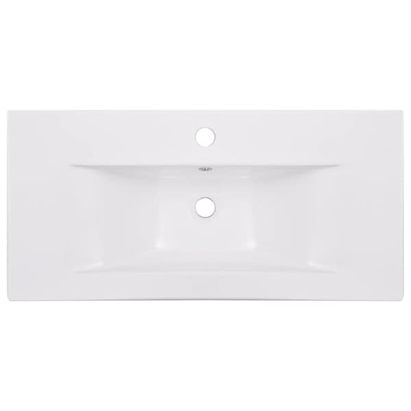 vidaXL indbygget håndvask 81x39,5x18,5 cm keramisk hvid
