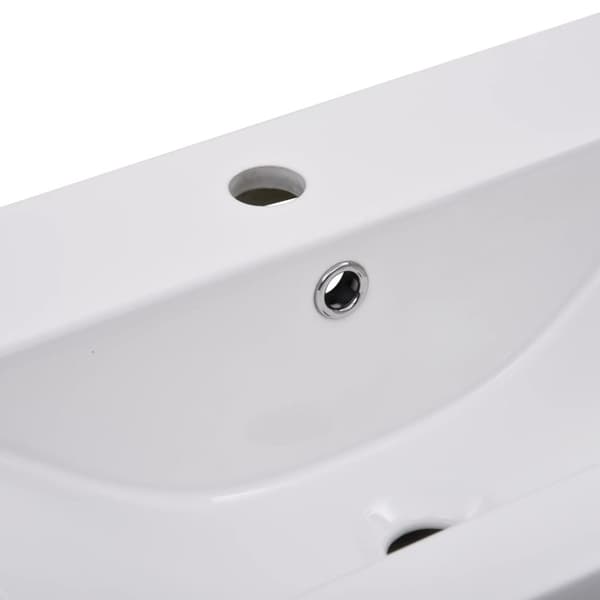 vidaXL indbygget håndvask 81x39,5x18,5 cm keramisk hvid