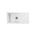 Miniatyrbillede 2 af 2: STRADOUR CUBE inbyggt diskbänk, i SMC WHITE UNI - 17, 1 skål, storlek 100 * 50 cm, manuellt avfall