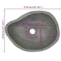 Pikkukuva 6 / 11: vidaXL Pesuallas jokikivi soikea (37-46)x(29-36) cm