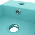 Miniatyrbilde 5 av 7: vidaXL Badeservant med overløp keramisk lysegrønn