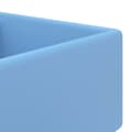 Miniatyrbilde 4 av 6: vidaXL Luksuriøs servant overløp firkantet lyseblå 41x41 cm keramisk
