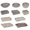Miniatyrbilde 11 av 11: vidaXL Vask Ø40x12 cm marmor grå