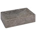 Miniatyrbillede 7 af 11: vidaXL håndvask 45x30x12 cm marmor grå højglans