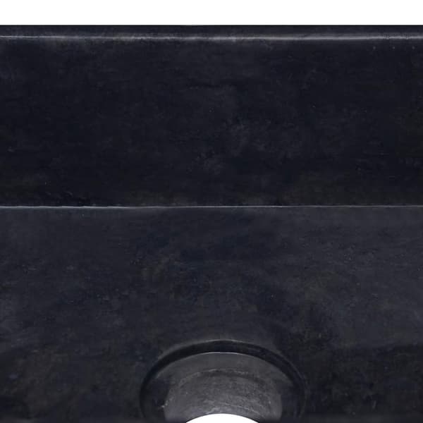 vidaXL Vask 30x30x13 cm marmor svart