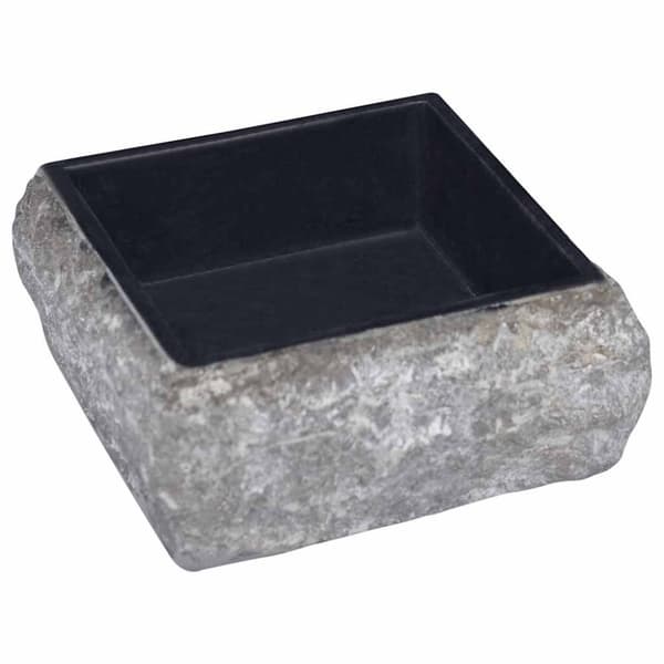 vidaXL håndvask 30x30x13 cm marmor sort