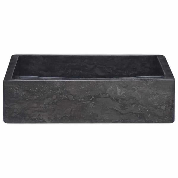 vidaXL Vask 40x40x10 cm marmor svart